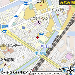 焼肉 どうらく 横浜西口別邸周辺の地図