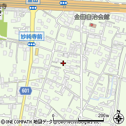 神奈川県厚木市金田442周辺の地図