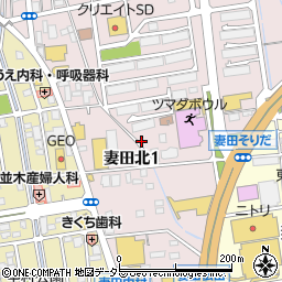 神奈川県厚木市妻田北1丁目11-32周辺の地図