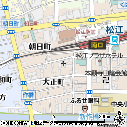 タイムズ松江駅南駐車場周辺の地図