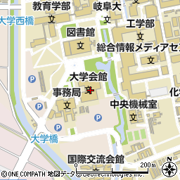 大学会館周辺の地図
