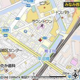 大阪焼肉ホルモン ふたご 横浜駅西口店周辺の地図