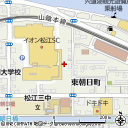 イオン松江ショッピングセンター第３駐車場周辺の地図