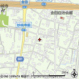 神奈川県厚木市金田436周辺の地図