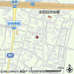 神奈川県厚木市金田444周辺の地図