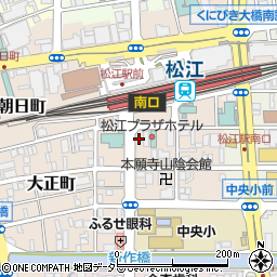 ザ・パーク松江駅南口駐車場周辺の地図