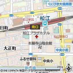 松江プラザホテル周辺の地図