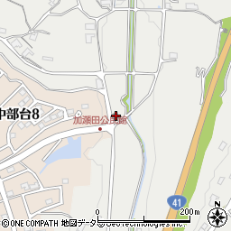 加瀬田公民館周辺の地図