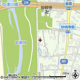 神奈川県厚木市金田306周辺の地図