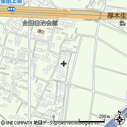 神奈川県厚木市金田713周辺の地図