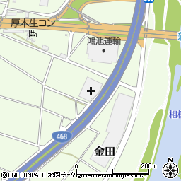 神奈川県厚木市金田1463周辺の地図