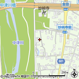 神奈川県厚木市金田307-4周辺の地図