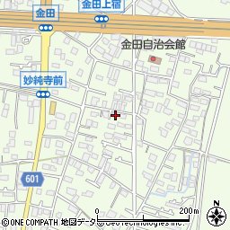 神奈川県厚木市金田444-2周辺の地図