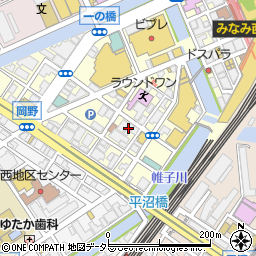 ミラージュ 横浜西口周辺の地図