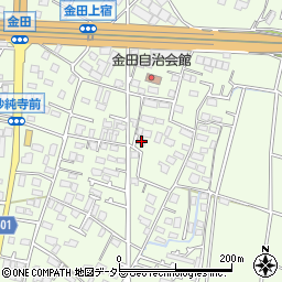 神奈川県厚木市金田736周辺の地図