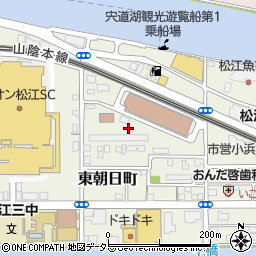 島根県松江市東朝日町周辺の地図