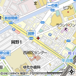 横浜ギタースクール周辺の地図