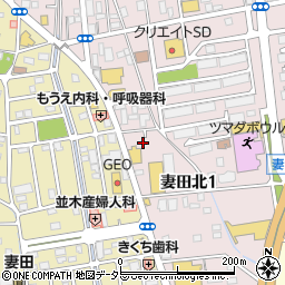神奈川県厚木市妻田北1丁目12-29周辺の地図