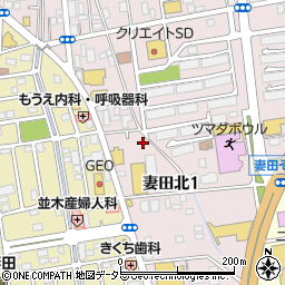 神奈川県厚木市妻田北1丁目12-36周辺の地図