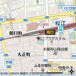 タイムズカー松江駅前店周辺の地図