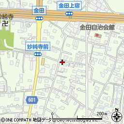 神奈川県厚木市金田435周辺の地図
