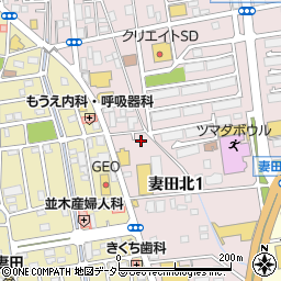 神奈川県厚木市妻田北1丁目12-34周辺の地図