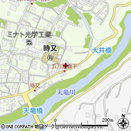 長野県飯田市時又446-7周辺の地図