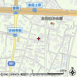 神奈川県厚木市金田445周辺の地図