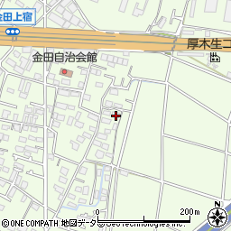 神奈川県厚木市金田710周辺の地図