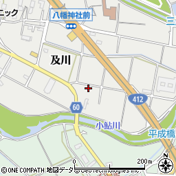 神奈川県厚木市及川836周辺の地図