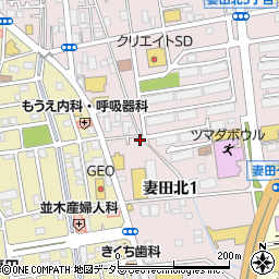 神奈川県厚木市妻田北1丁目12-33周辺の地図