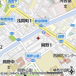 岡野レジデンス２周辺の地図