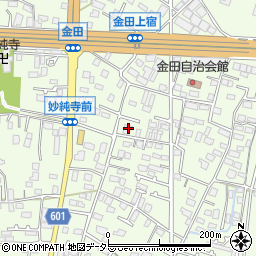 神奈川県厚木市金田454周辺の地図