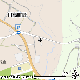 兵庫県豊岡市日高町野632周辺の地図