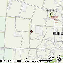 岐阜県関市東田原周辺の地図
