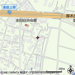 神奈川県厚木市金田728-3周辺の地図