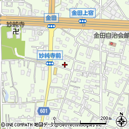 神奈川県厚木市金田456-2周辺の地図