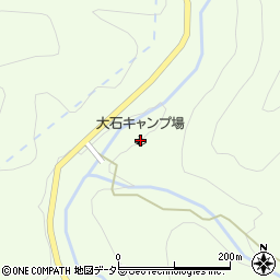 大石キャンプ場周辺の地図