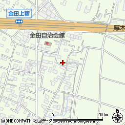 神奈川県厚木市金田728-1周辺の地図