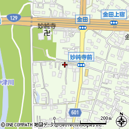 神奈川県厚木市金田322-5周辺の地図