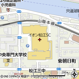 ライトオンイオン松江店周辺の地図