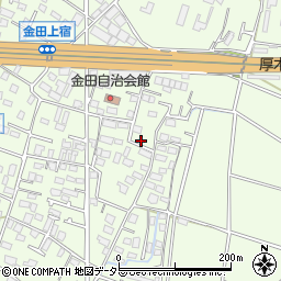 神奈川県厚木市金田731-1周辺の地図