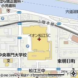 はなまるうどんイオン松江店周辺の地図
