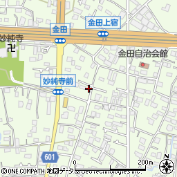 神奈川県厚木市金田455周辺の地図