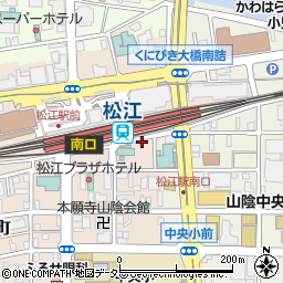 オリックスレンタカー松江駅前店周辺の地図