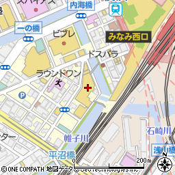 松屋横浜店周辺の地図