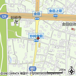神奈川県厚木市金田458周辺の地図