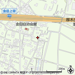 神奈川県厚木市金田728-9周辺の地図