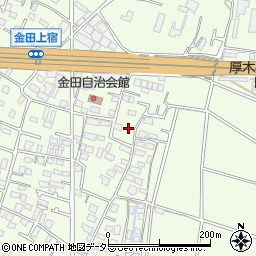神奈川県厚木市金田728-8周辺の地図