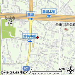 神奈川県厚木市金田457周辺の地図